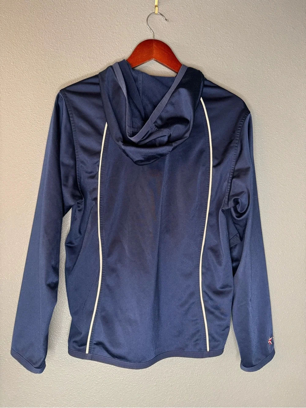 Vintage Nike USWNT USA Soccer Full Zip Hooded Track Jacket Navy Women’s M 8-10